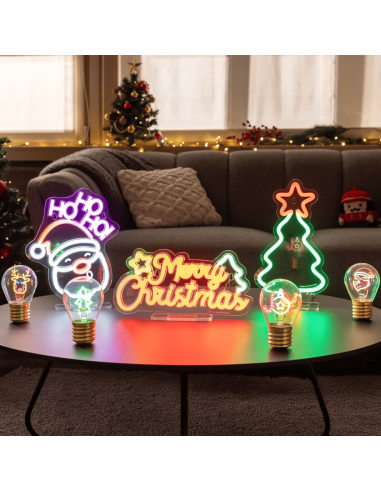 Lampe LED effet néon "Sapin de Noël" - Legami
