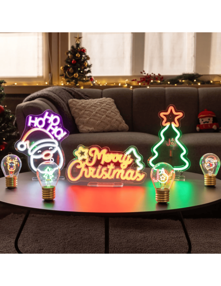 Lampe LED effet néon "Sapin de Noël" - Legami