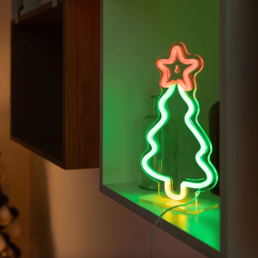 Lampe LED effet néon "Sapin de Noël" - Legami