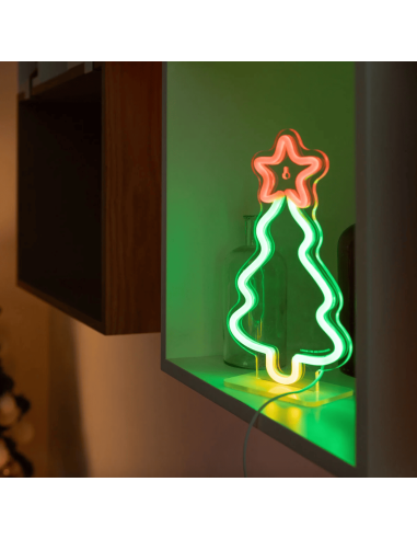 Lampe LED effet néon "Sapin de Noël" - Legami