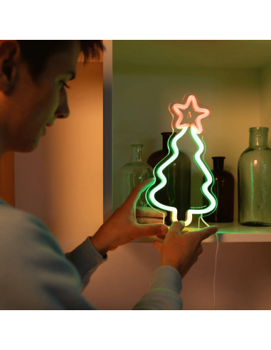 Lampe LED effet néon "Sapin de Noël" - Legami