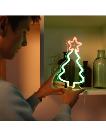 Lampe LED effet néon "Sapin de Noël" - Legami