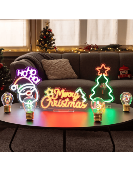 Lampe LED effet néon "Père Noël" - Legami