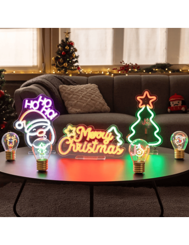 Lampe LED effet néon "Merry Xmas" - Legami