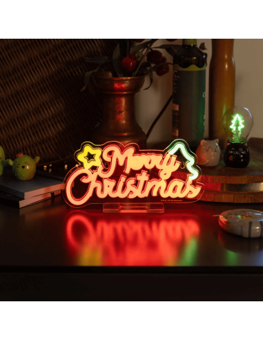 Lampe LED effet néon "Merry Xmas" - Legami