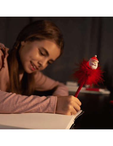 Stylo à bille lumineux Père Noël - Legami