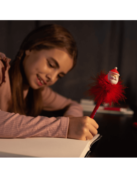 Stylo à bille lumineux Père Noël - Legami