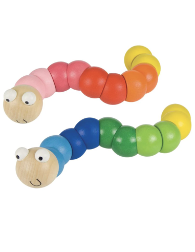 Chenille articulée en bois - One for Fun