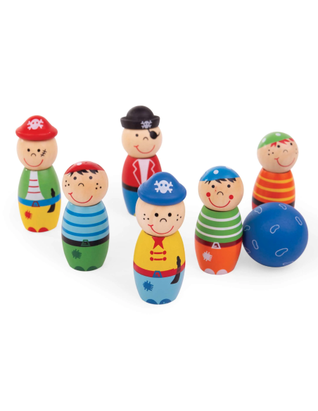 Quilles pirates en bois - Bigjigs