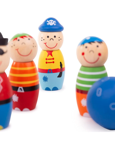 Quilles pirates en bois - Bigjigs