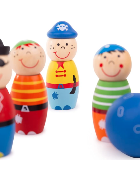 Quilles pirates en bois - Bigjigs