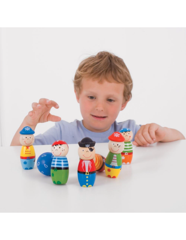 Quilles pirates en bois - Bigjigs
