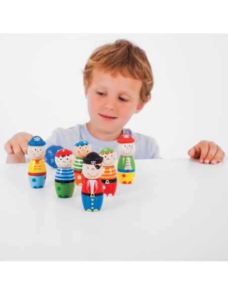Quilles pirates en bois - Bigjigs