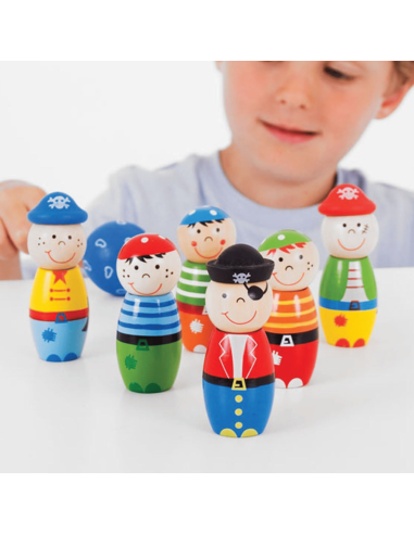 Quilles pirates en bois - Bigjigs
