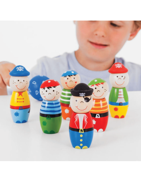 Quilles pirates en bois - Bigjigs
