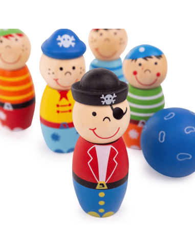 Quilles pirates en bois - Bigjigs