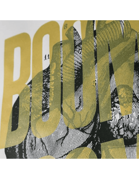 Sérigraphie Boom Boom Doré 50x70 cm