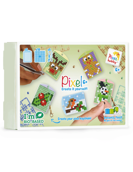 Set de 5 Porte-clés de Noël - Pixelhobby