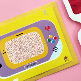 Carte jeu "veux-tu être mon parrain" - Pamela Loops