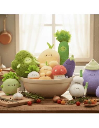 Porte-clés en peluche Brocoli - Bazuuyu