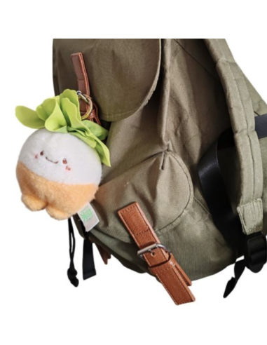 Porte-clés en peluche Radis - Bazuuyu