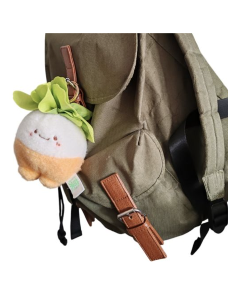Porte-clés en peluche Radis - Bazuuyu