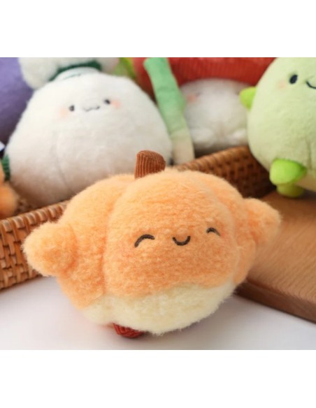Porte-clés en peluche Citrouille - Bazuuyu