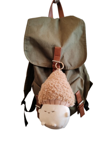 Porte-clés en peluche Morille - Bazuuyu