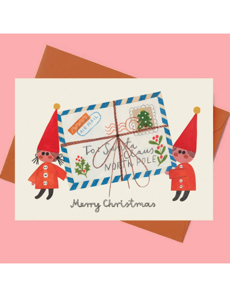 Carte Elfes de Noël - Daria Solak Illustrations