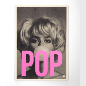 Affiche vintage A4 "POP" - Atelier Kencre