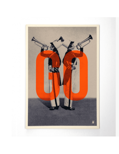 Carte vintage "GO" - Atelier Kencre