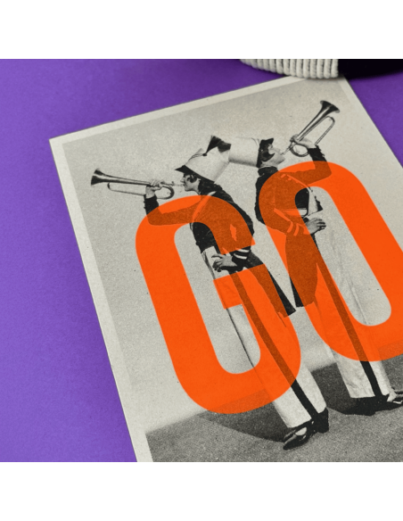 Carte vintage "GO" - Atelier Kencre