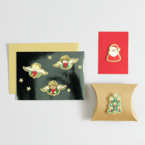 6 autocollants 3D Père Noël - Rico Design 2