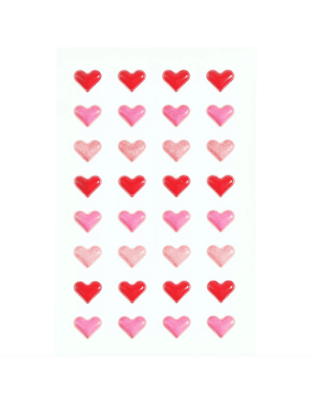 Stickers coeurs gonflés - Rico Design