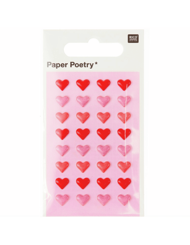 Stickers coeurs gonflés - Rico Design