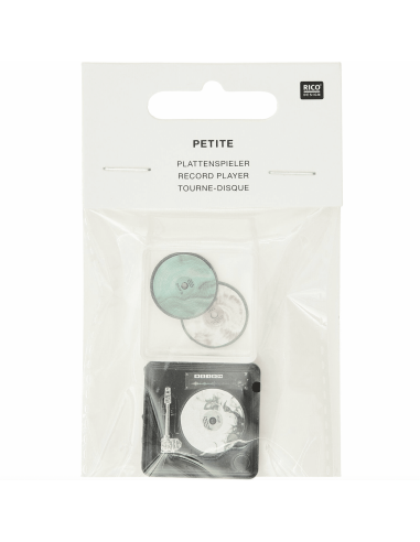 Tourne-disque et 2 vinyles miniature - Rico Design