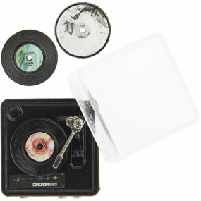 Tourne-disque et 2 vinyles miniature - Rico Design
