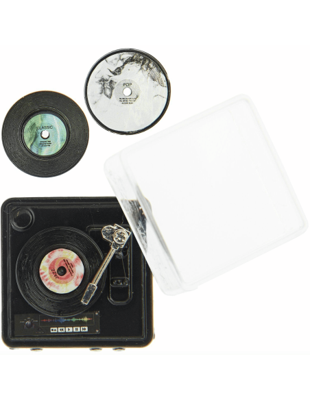 Tourne-disque et 2 vinyles miniature - Rico Design