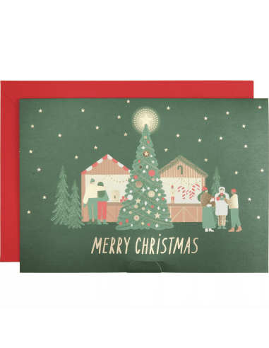 Carte Pop-up Marché de Noël - Rico Design