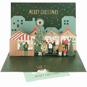 Carte Pop-up Marché de Noël - Rico Design 2