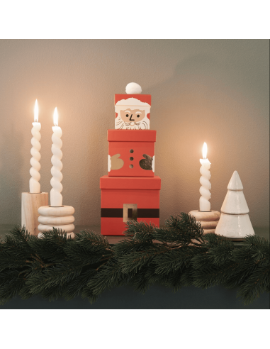 Set de 3 boîtes cadeaux Père Noël - Rico Design