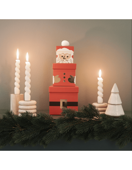 Set de 3 boîtes cadeaux Père Noël - Rico Design