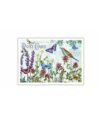 Carte postale Fleurs - Acte tre