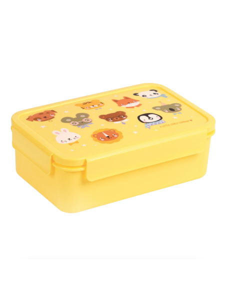 Lunchbox Jaune Animal Friends - A Little Lovely Company