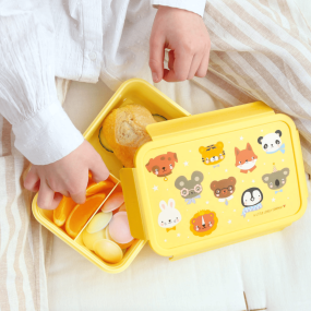Lunchbox Jaune Animal Friends - A Little Lovely Company