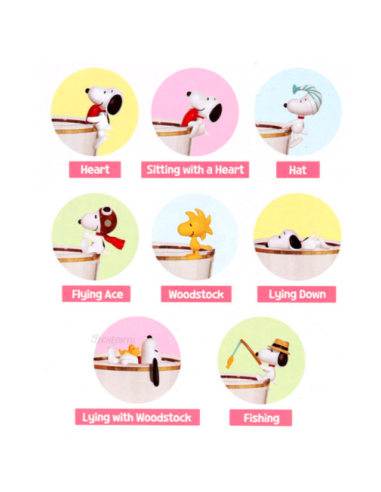 Boite surprise marque-verre Snoopy