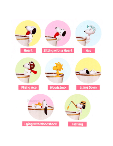 Boite surprise marque-verre Snoopy