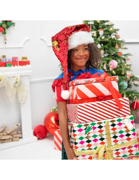 Papier cadeau rayé - Party Deco