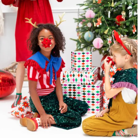 Papier cadeau losanges Arlequin - Party Deco 2