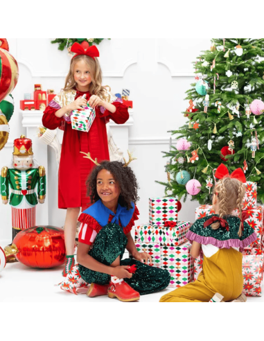 Papier cadeau losanges Arlequin - Party Deco